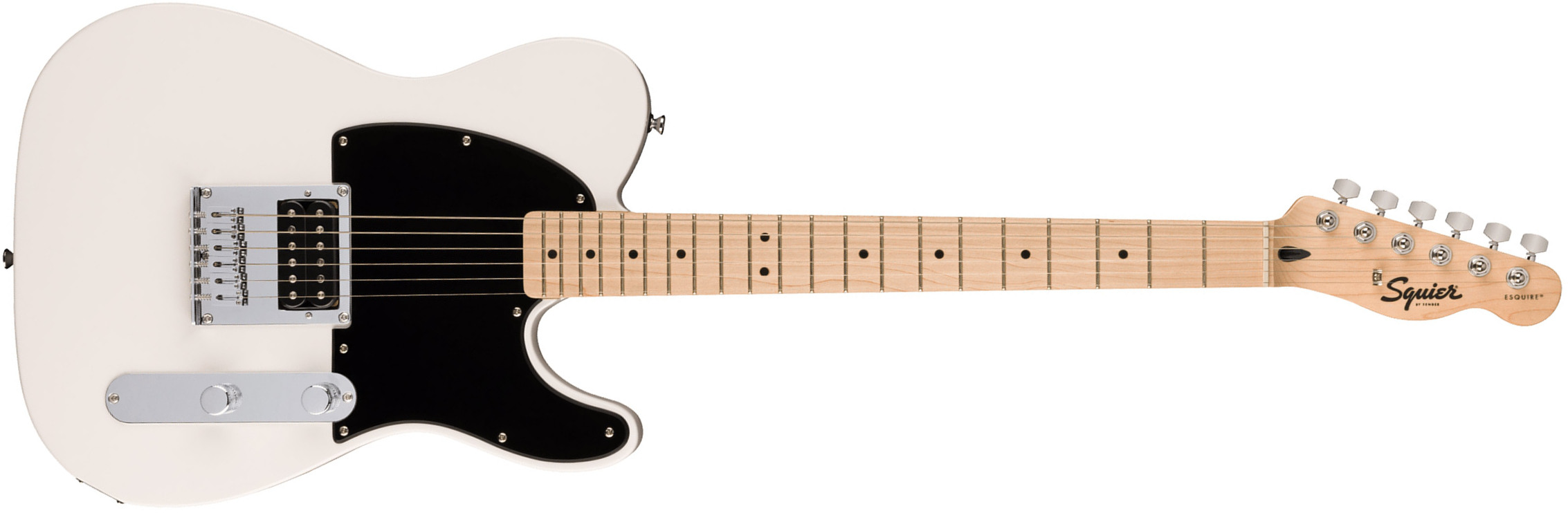 Squier Esquire/tele Sonic H Ht Mn - Arctic White - Tel shape electric guitar - Main picture
