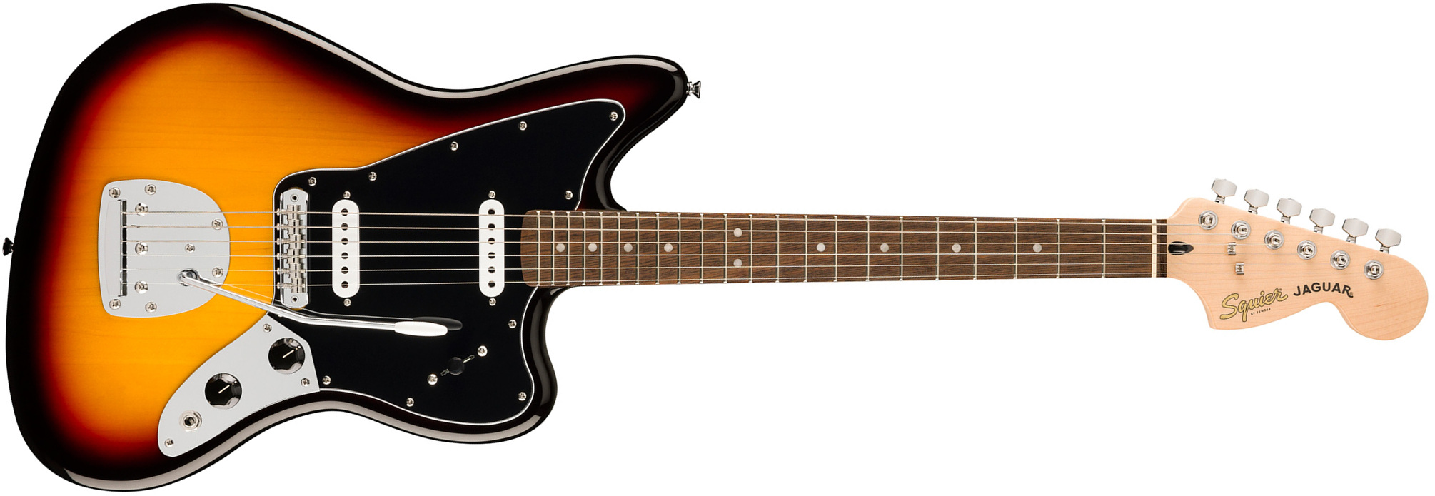 Squier Jaguar Affinity 2s Trem Lau - 3-color Sunburst - Retro rock electric guitar - Main picture