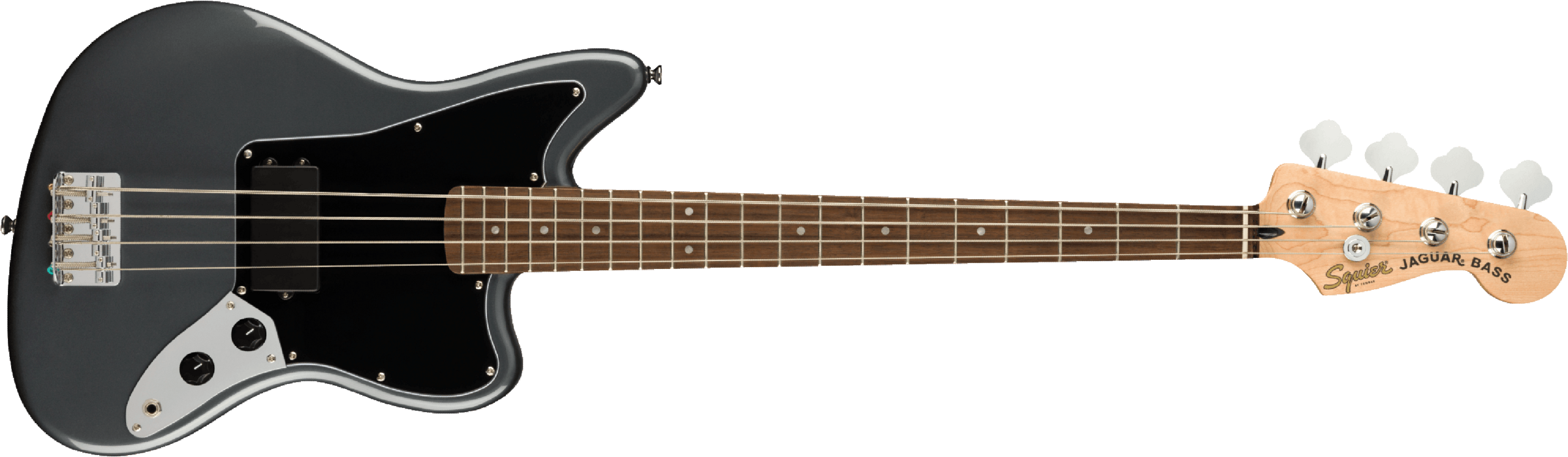 Squier Jaguar Bass Affinity 2021 Lau - Charcoal Frost Metallic - Solid body electric bass - Main picture