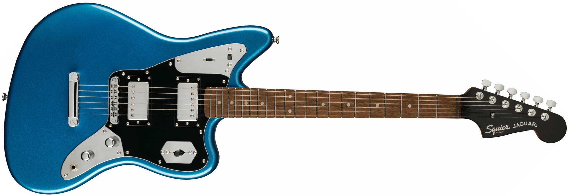 Squier Jaguar Contemporary Hh St Fsr Ltd Ht Lau - Lake Placid Blue - Retro rock electric guitar - Main picture
