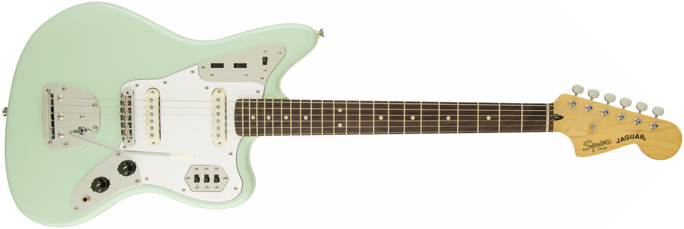 Squier Jaguar Vintage Modified Ss Lau - Surf Green - Str shape electric guitar - Main picture