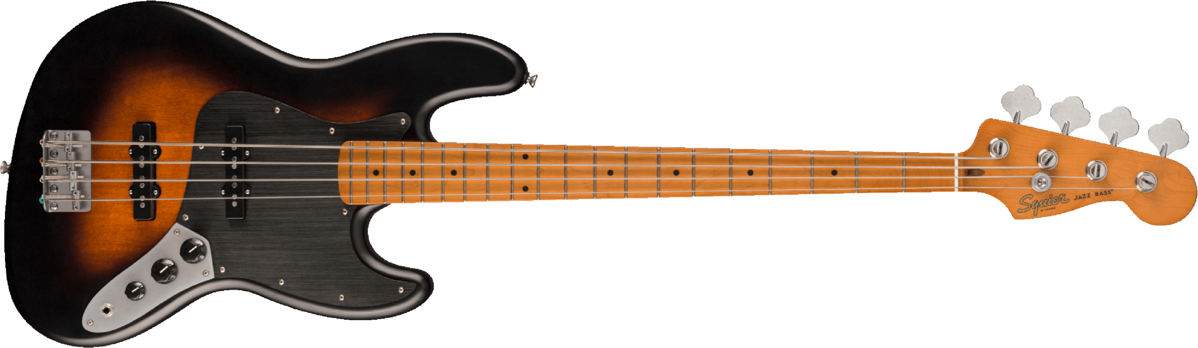 Squier Jazz Bass 40th Anniversary Gold Edition Mn - Satin Wide 2-color Sunburst - Solid body electric bass - Main picture