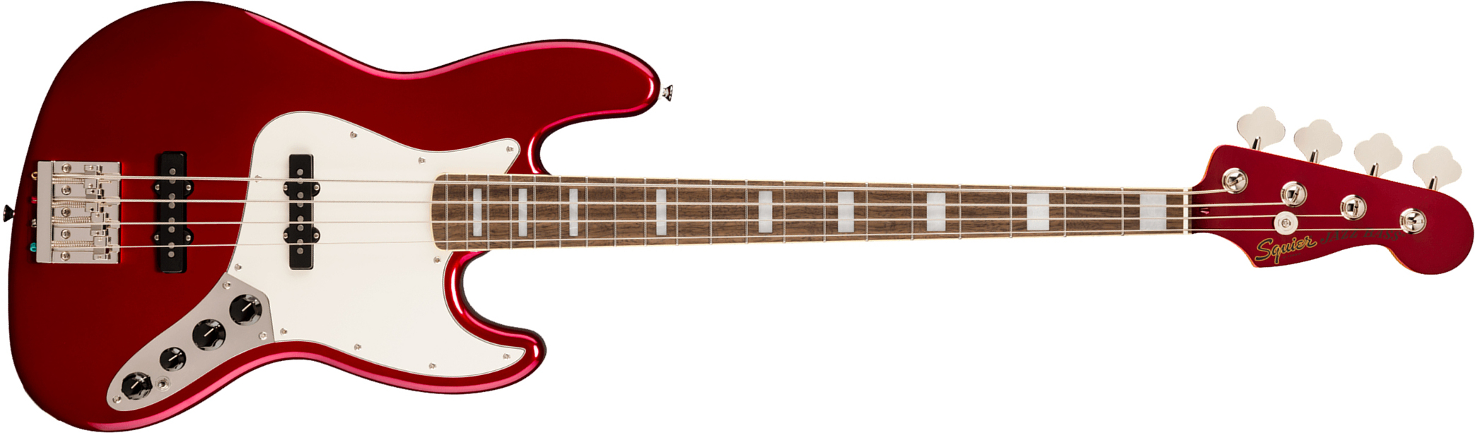 Squier Jazz Bass 70s Active Classic Vibe Lau - Candy Apple Red W/ Matching Headstock - Solid body electric bass - Main picture