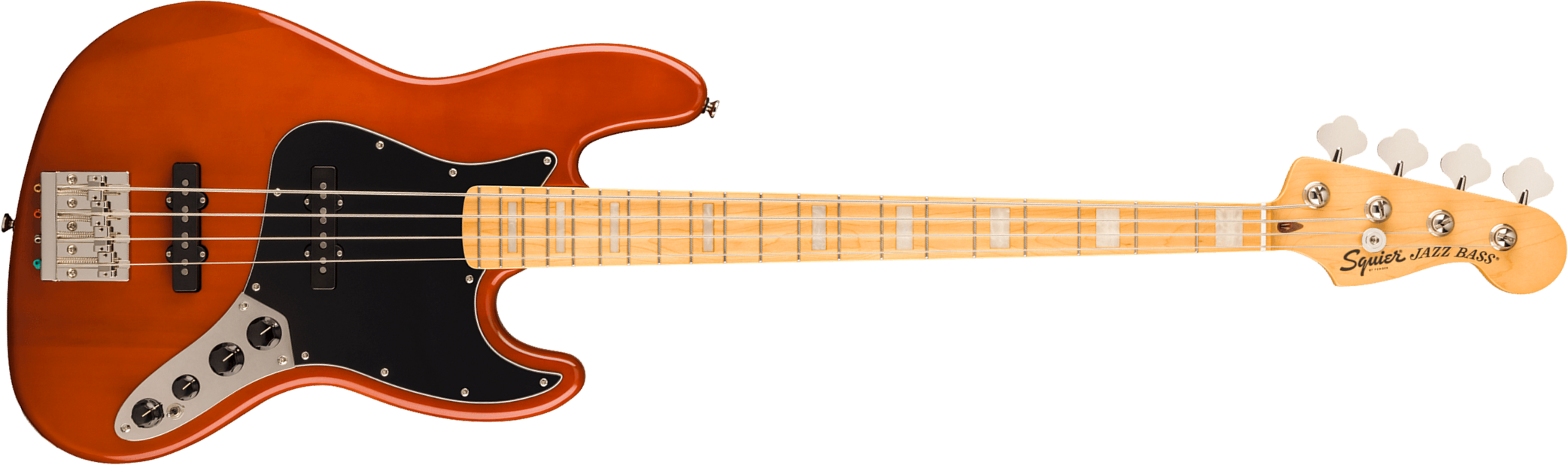 Squier Jazz Bass 70s Active Classic Vibe Mn - Mocha - Solid body electric bass - Main picture