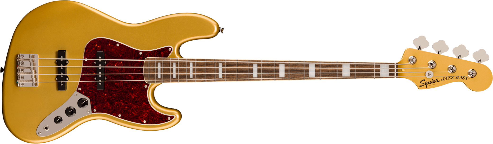 Squier Jazz Bass 70s Classic Vibe Ltd Rw - Aztec Gold - Solid body electric bass - Main picture