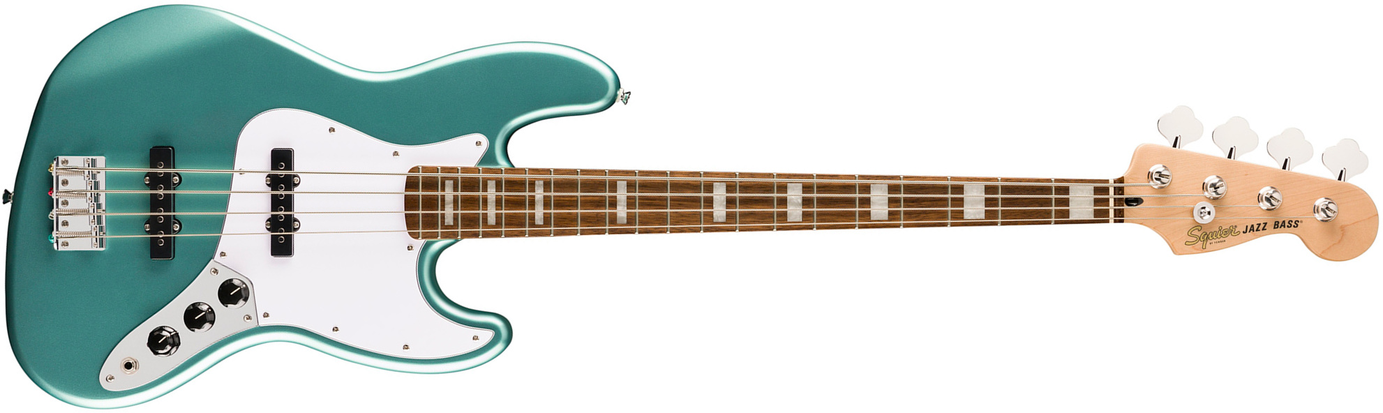 Squier Jazz Bass Active Affinity Lau - Mystic Seafoam Green - Solid body electric bass - Main picture