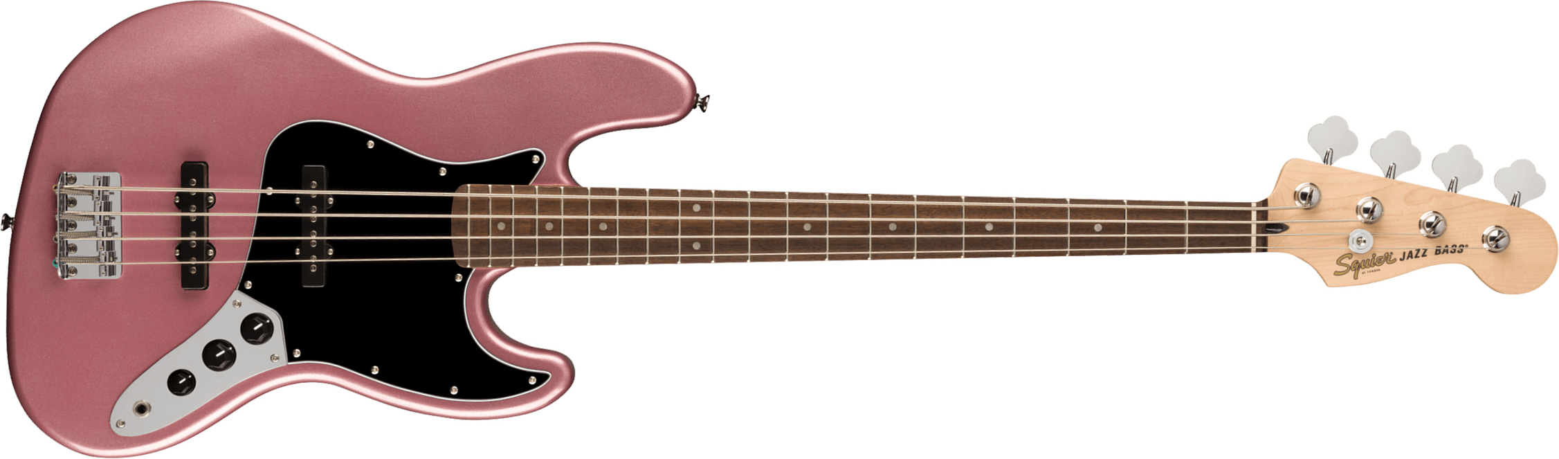 Squier Jazz Bass Affinity 2021 Lau - Burgundy Mist - Solid body electric bass - Main picture