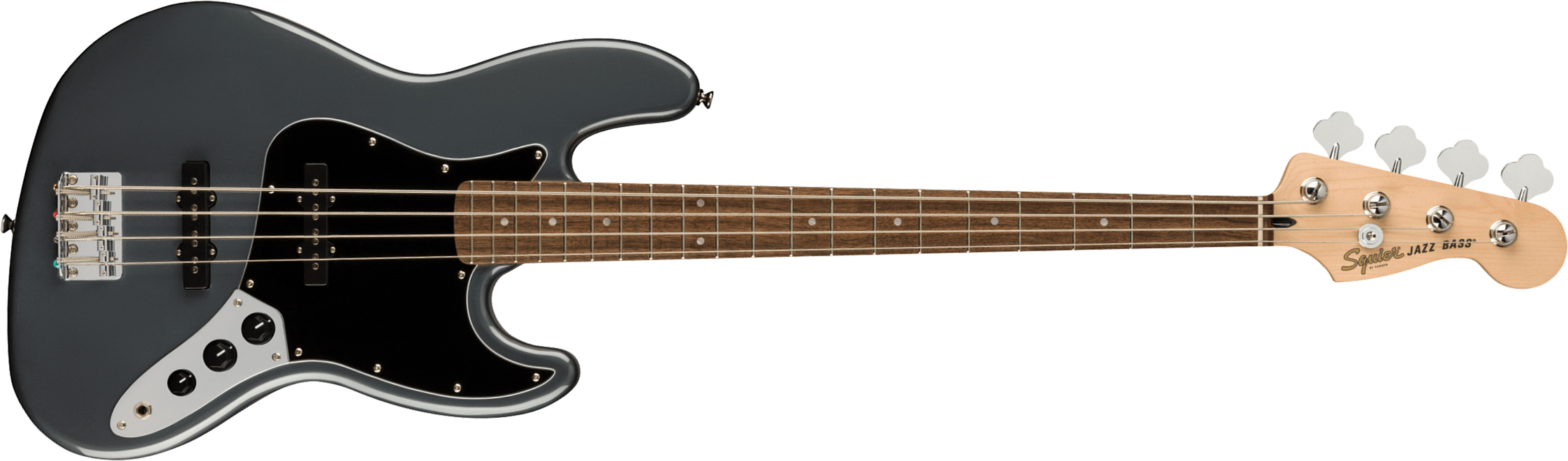 Squier Jazz Bass Affinity 2021 Lau - Charcoal Frost Metallic - Solid body electric bass - Main picture