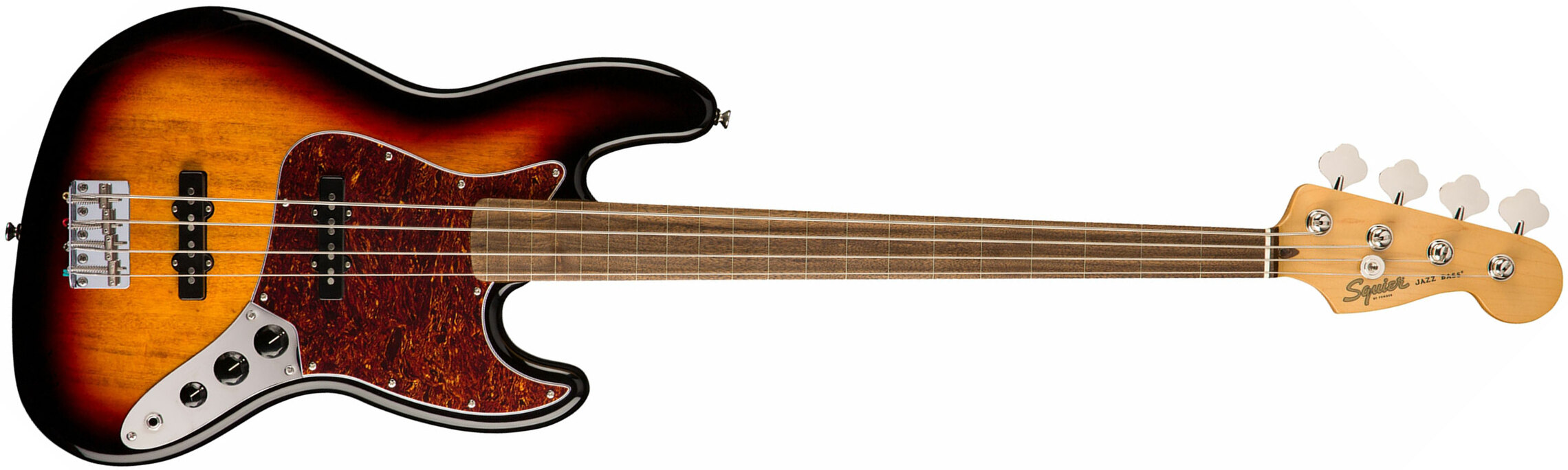 Squier Jazz Bass Classic Vibe 60s Fretless 2019 Lau - 3-color Sunburst - Solid body electric bass - Main picture