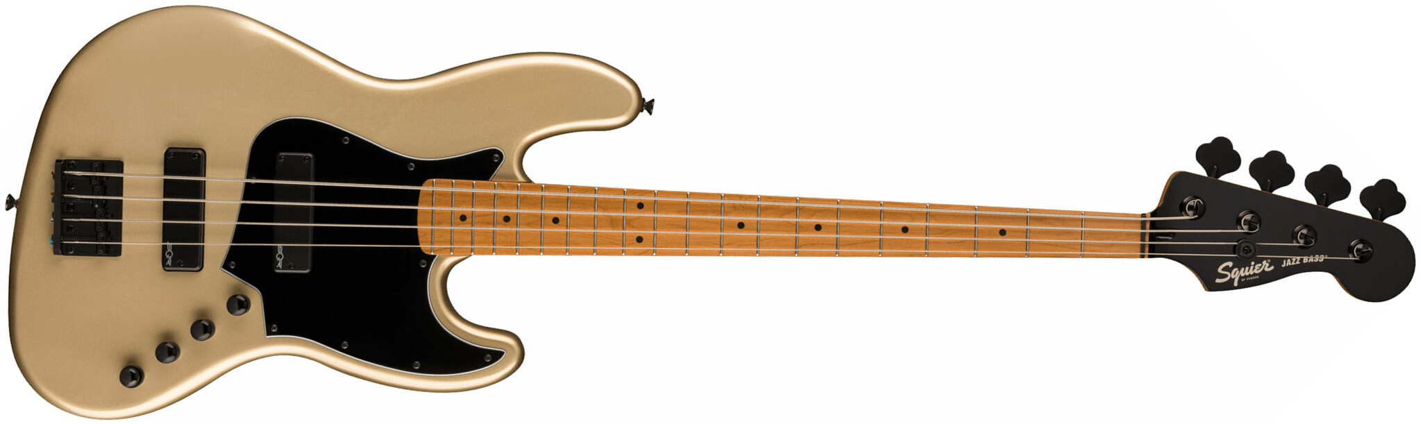 Squier Jazz Bass Contemporary Active Hh Mn - Shoreline Gold - Solid body electric bass - Main picture