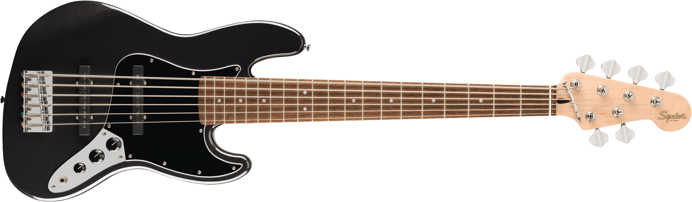 Squier Jazz Bass Vi Affinity 6c Lau - Black Metallic - Solid body electric bass - Main picture