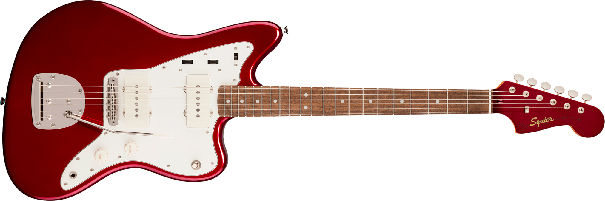 Squier Jazzmaster 60s Classic Vibe Ltd 2s Trem Lau - Candy Apple Red - Retro rock electric guitar - Main picture