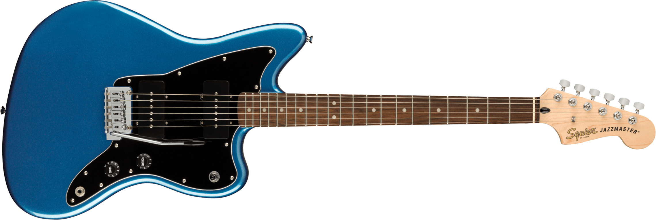 Squier Jazzmaster Affinity 2021 2s Trem Lau - Lake Placid Blue - Retro rock electric guitar - Main picture