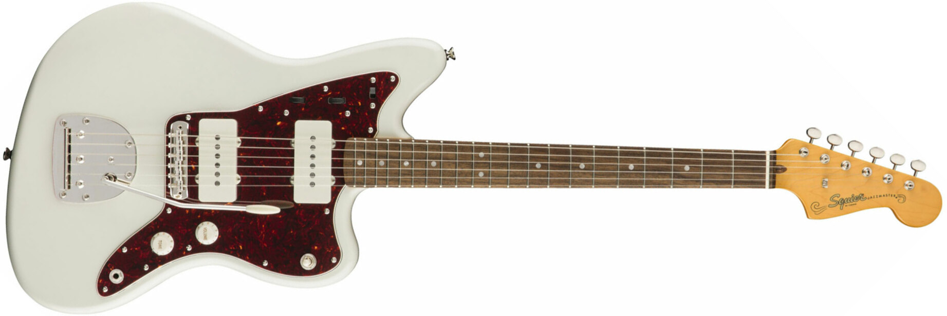 Squier Jazzmaster Classic Vibe 60s 2019 Lau - Olympic White - Retro rock electric guitar - Main picture