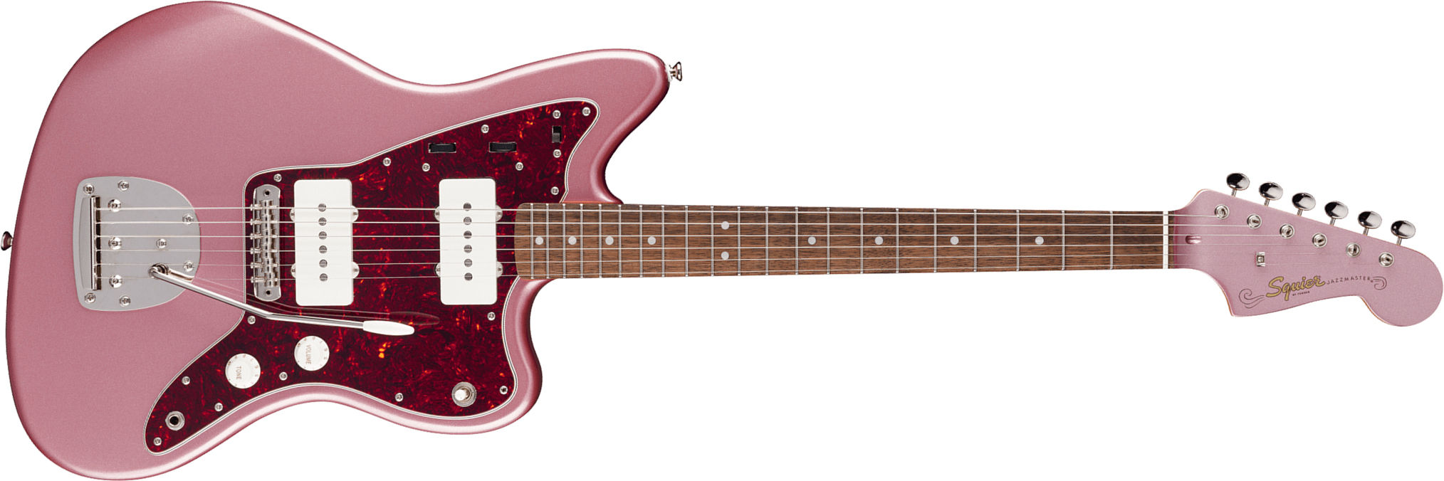 Squier Jazzmaster Classic Vibe 60s Ltd 2s Trem Lau - Burgundy Mist - Retro rock electric guitar - Main picture