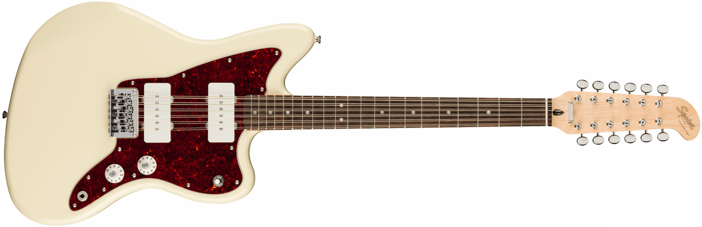 Squier Jazzmaster Xii Paranormal 2s Ht Lau - Olympic White - 12 string electric guitar - Main picture