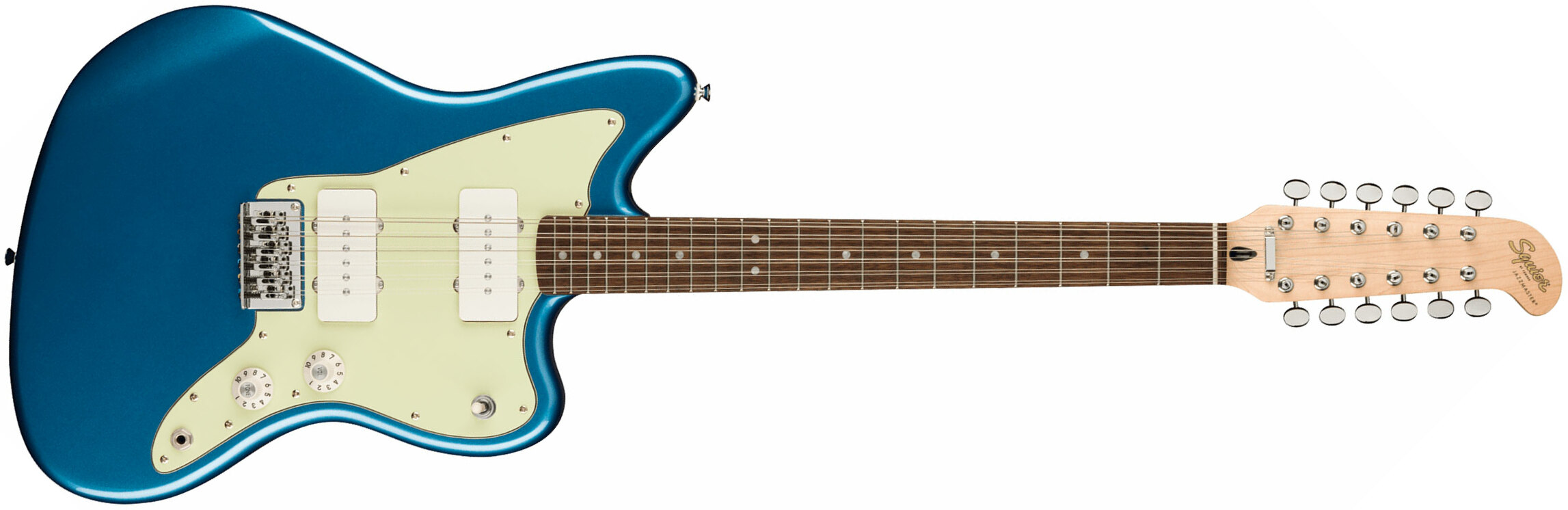 Squier Jazzmaster Xii Paranormal 2s Ht Lau - Lake Placid Blue - 12 string electric guitar - Main picture