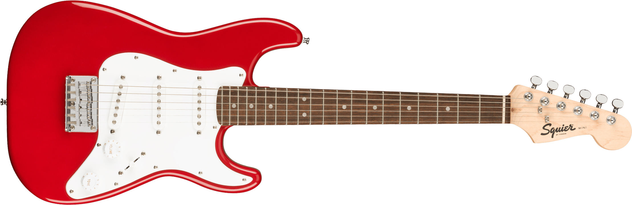 Squier Mini Strat V2 Ht Sss Lau - Dakota Red - Str shape electric guitar - Main picture