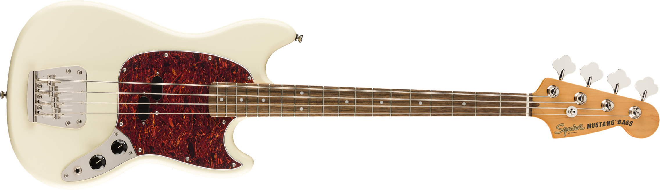 Squier Mustang Bass '60s Classic Vibe Lau 2019 - Olympic White - Solid body electric bass - Main picture