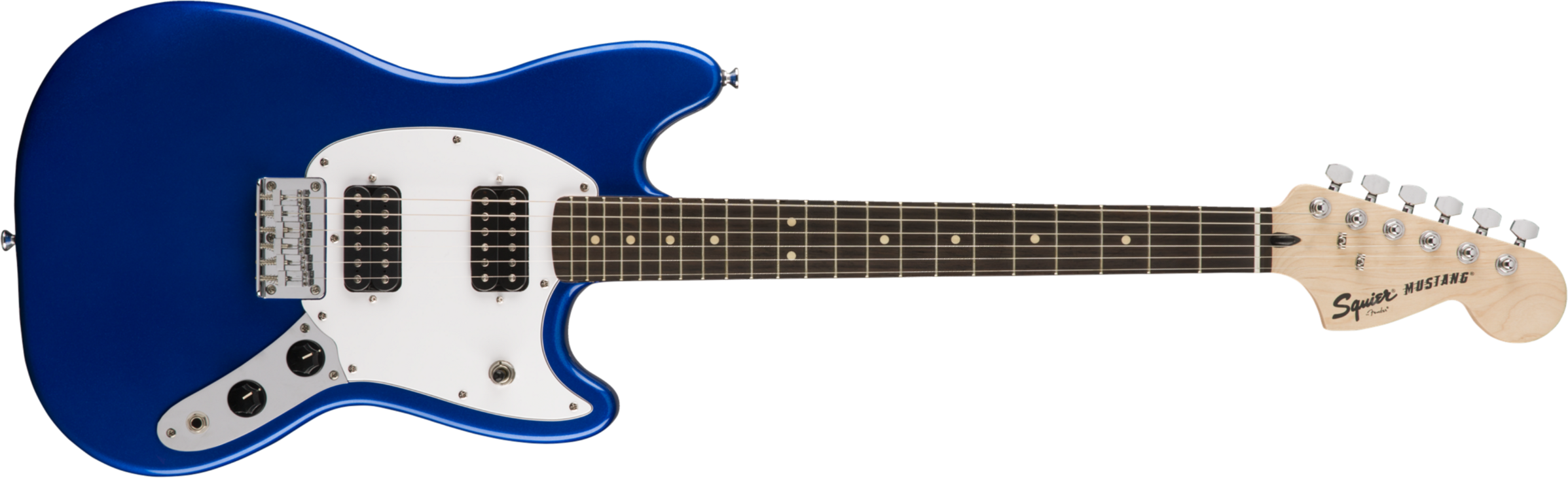 Squier Mustang Bullet Hh 2019 Ht Lau - Imperial Blue - Retro rock electric guitar - Main picture