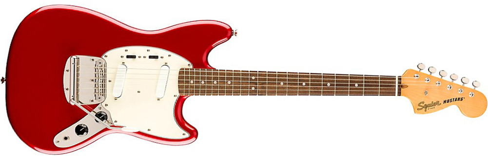 Squier Mustang  Classic Vibe 60s Ltd 2020 Lau - Candy Apple Red - Retro rock electric guitar - Main picture