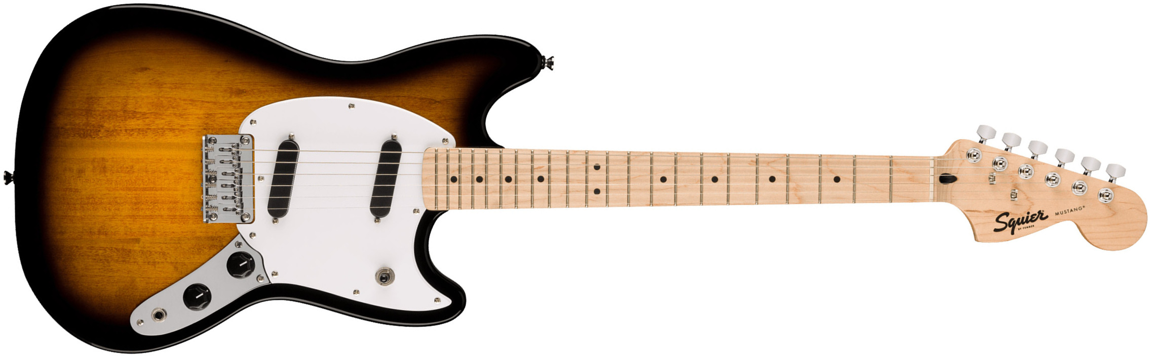 Squier Mustang Sonic 2s Ht Mn - 2-color Sunburst - Retro rock electric guitar - Main picture