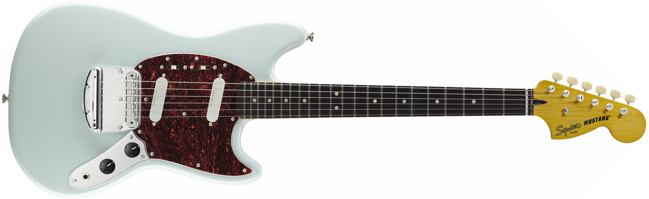 Squier Mustang Vintage Modified Ss Lau - Sonic Blue - Retro rock electric guitar - Main picture