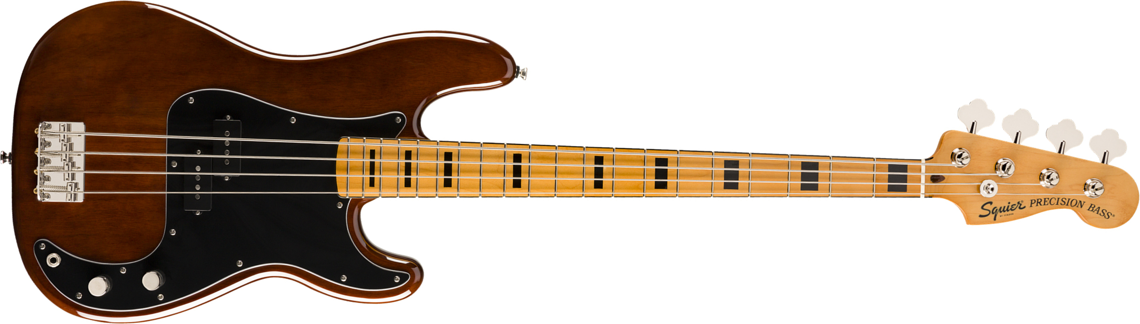 Squier Precision Bass '70s Classic Vibe 2019 Mn - Walnut - Solid body electric bass - Main picture