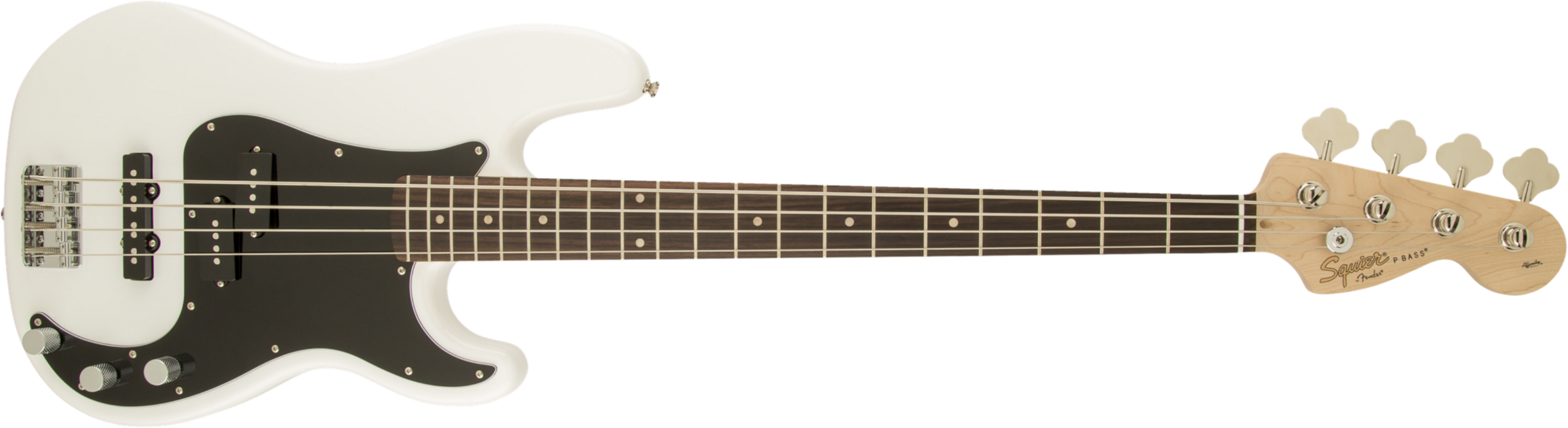 Squier Precision Bass Affinity Series Pj (lau) - Olympic White - Solid body electric bass - Main picture