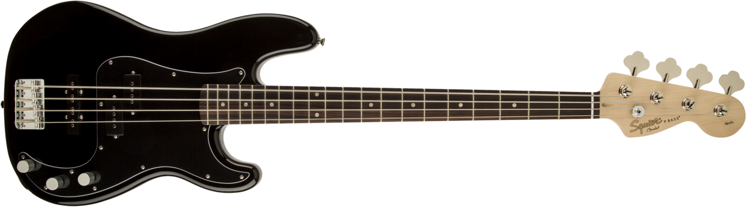 Squier Precision Bass Affinity Series Pj (lau) - Black - Solid body electric bass - Main picture