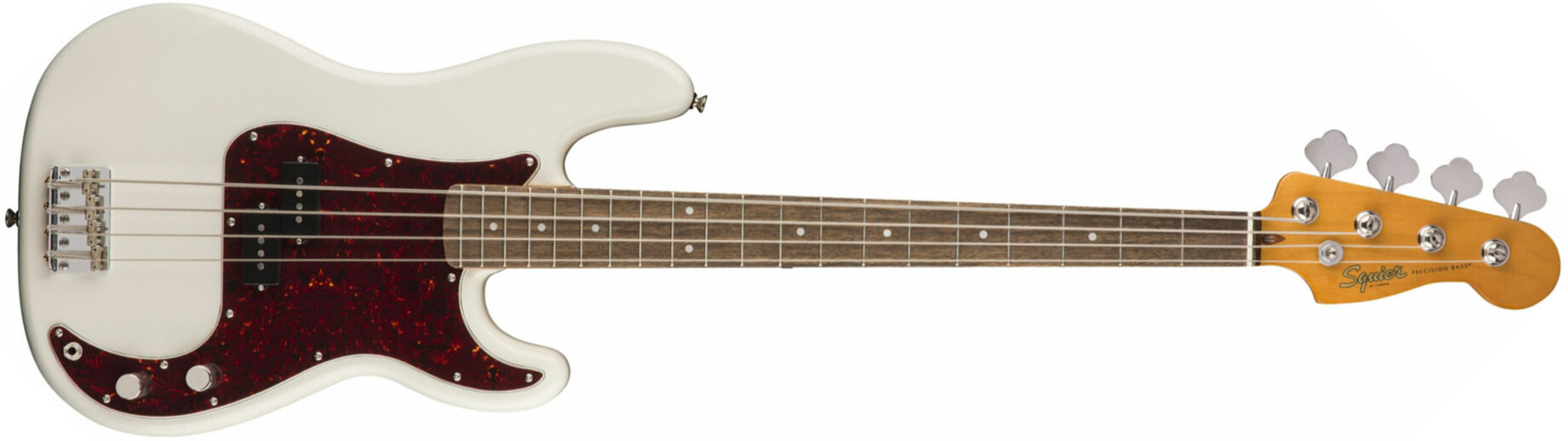 Squier Precision Bass Classic Vibe 60s 2019 Lau - Olympic White - Solid body electric bass - Main picture