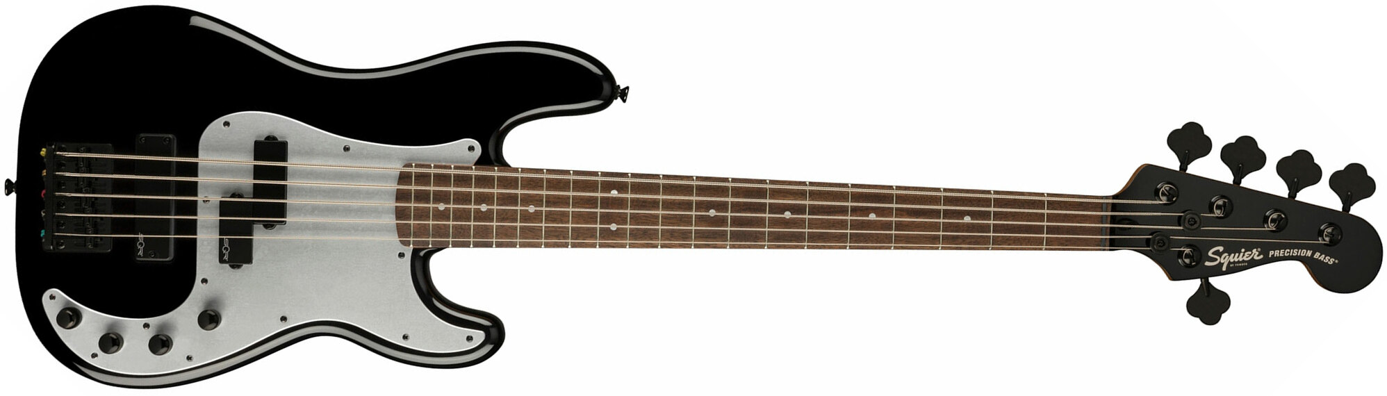 Squier Precision Bass Ph V Contemporary Active 5c Lau - Black - Solid body electric bass - Main picture