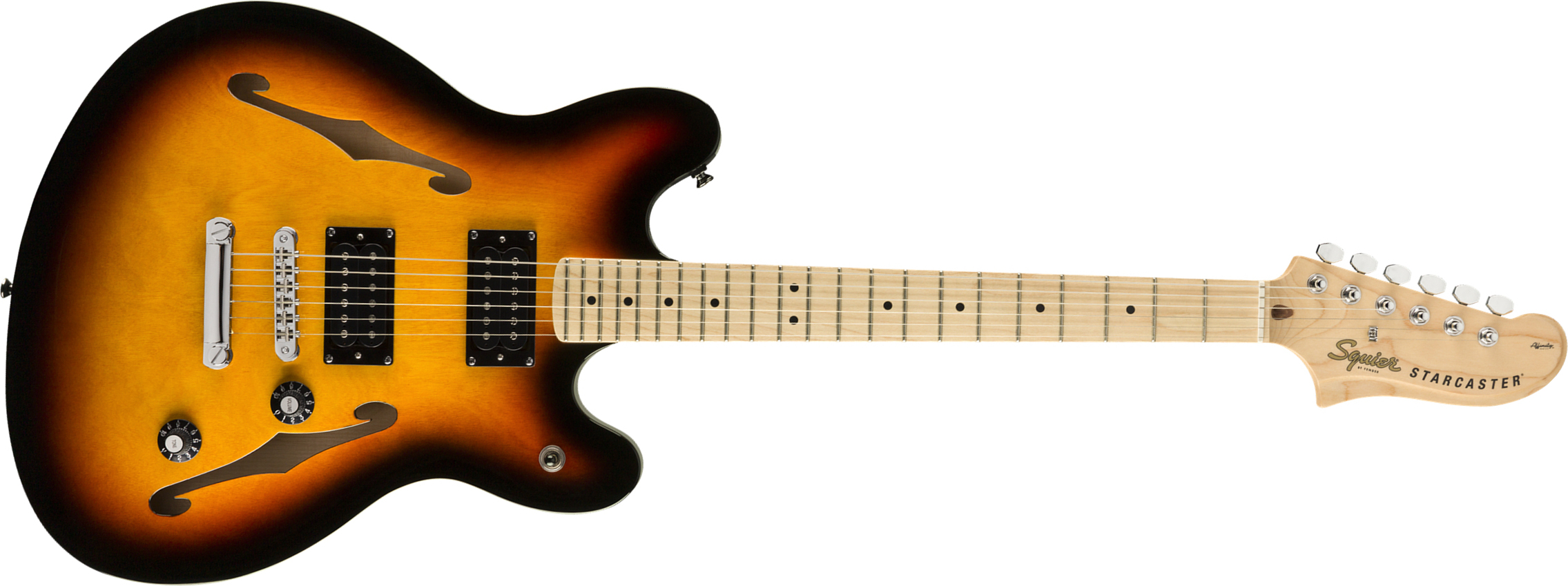 Squier Starcaster Affinity 2019 Hh Ht Mn - 3-color Sunburst - Retro rock electric guitar - Main picture