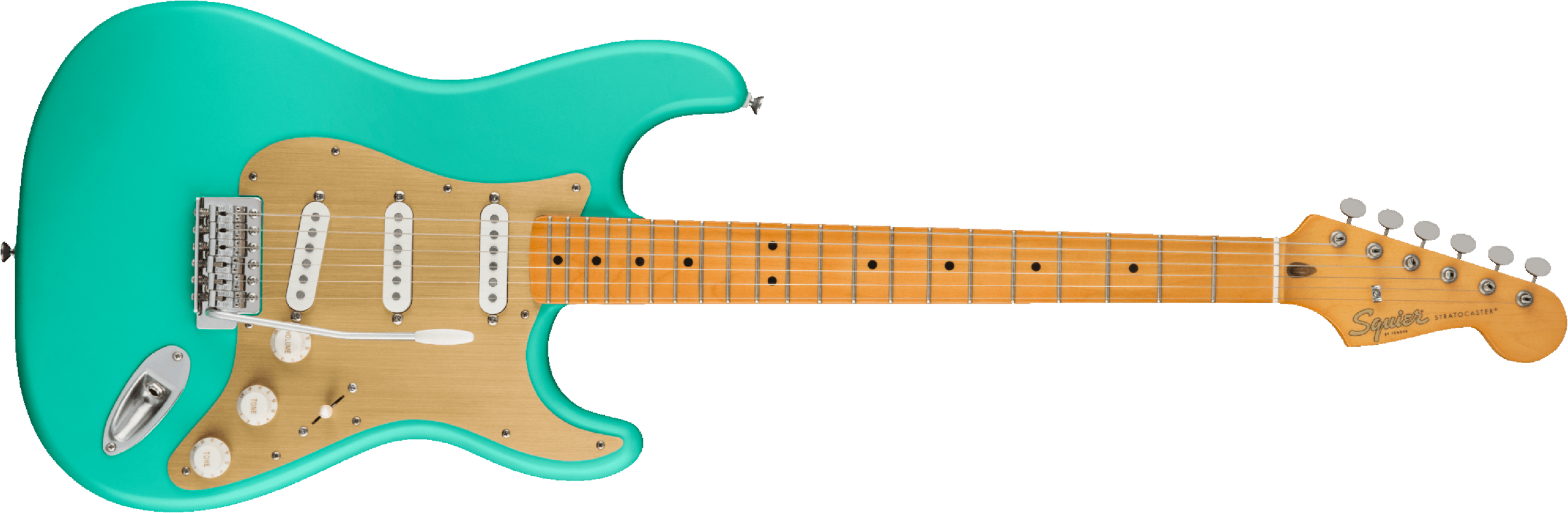 Squier Strat 40th Anniversary Vintage Edition Mn - Satin Seafoam Green - Str shape electric guitar - Main picture