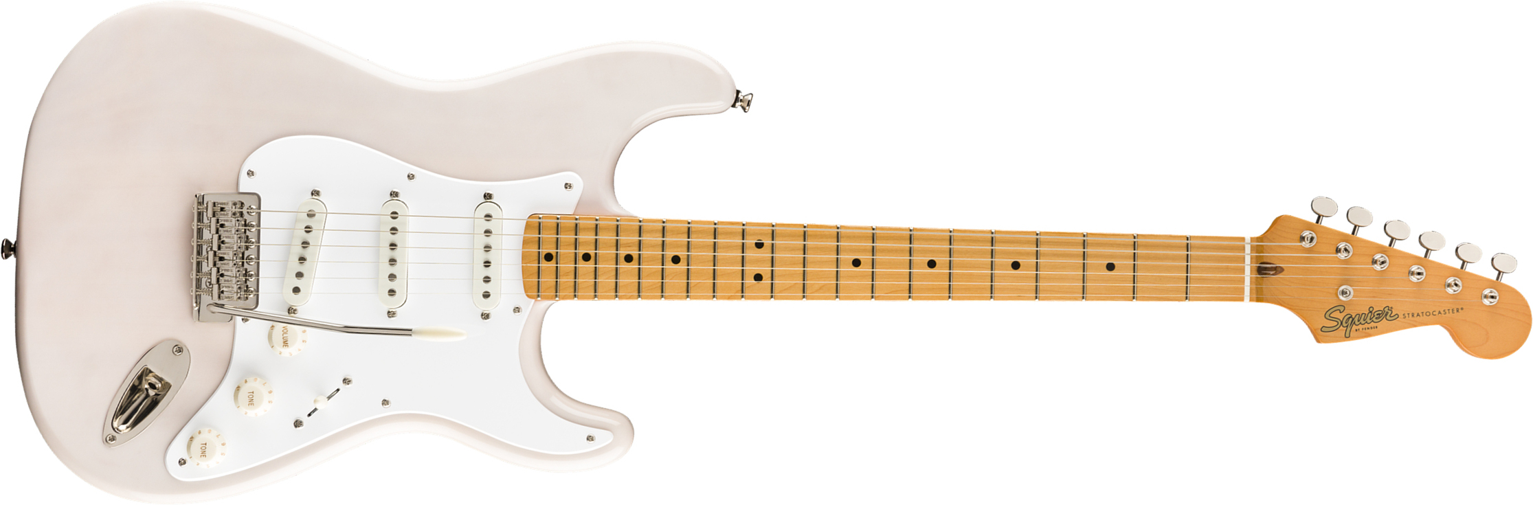 Squier Strat '50s Classic Vibe 2019 Mn 2019 - White Blonde - Str shape electric guitar - Main picture