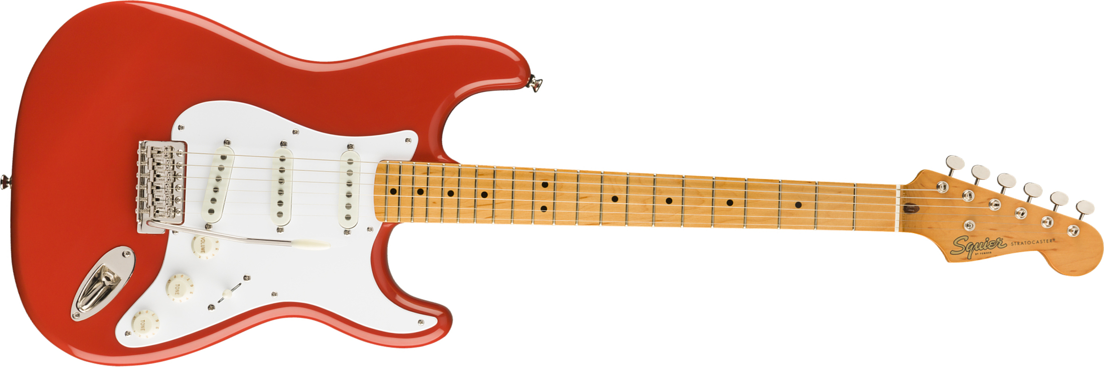 Squier Strat '50s Classic Vibe 2019 Mn 2019 - Fiesta Red - Str shape electric guitar - Main picture