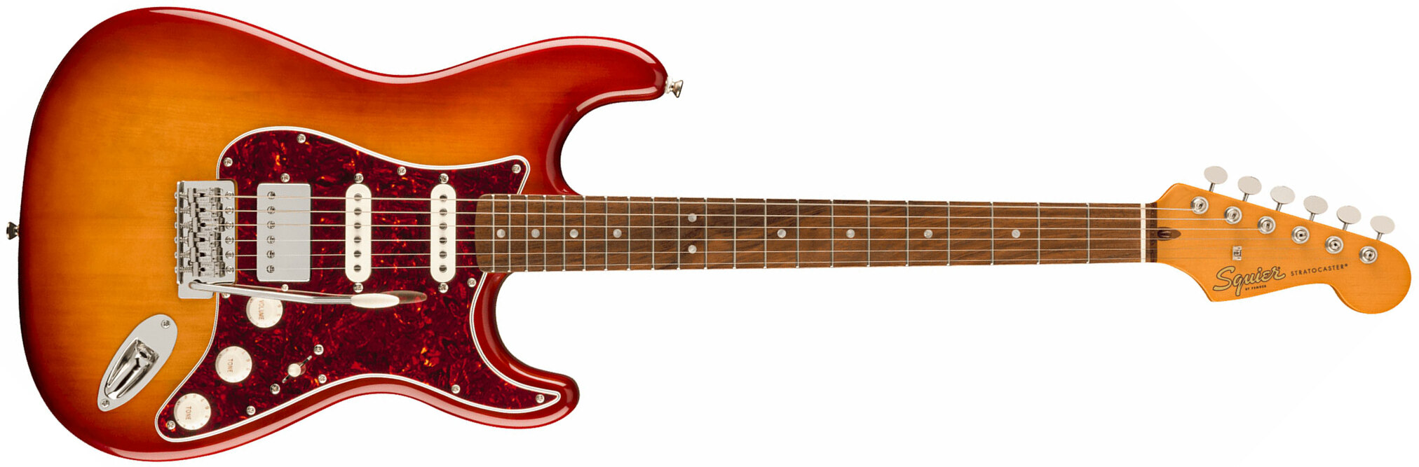 Squier Strat 60s Classic Vibe Ltd Hss Trem Lau - Sienna Sunburst - Str shape electric guitar - Main picture