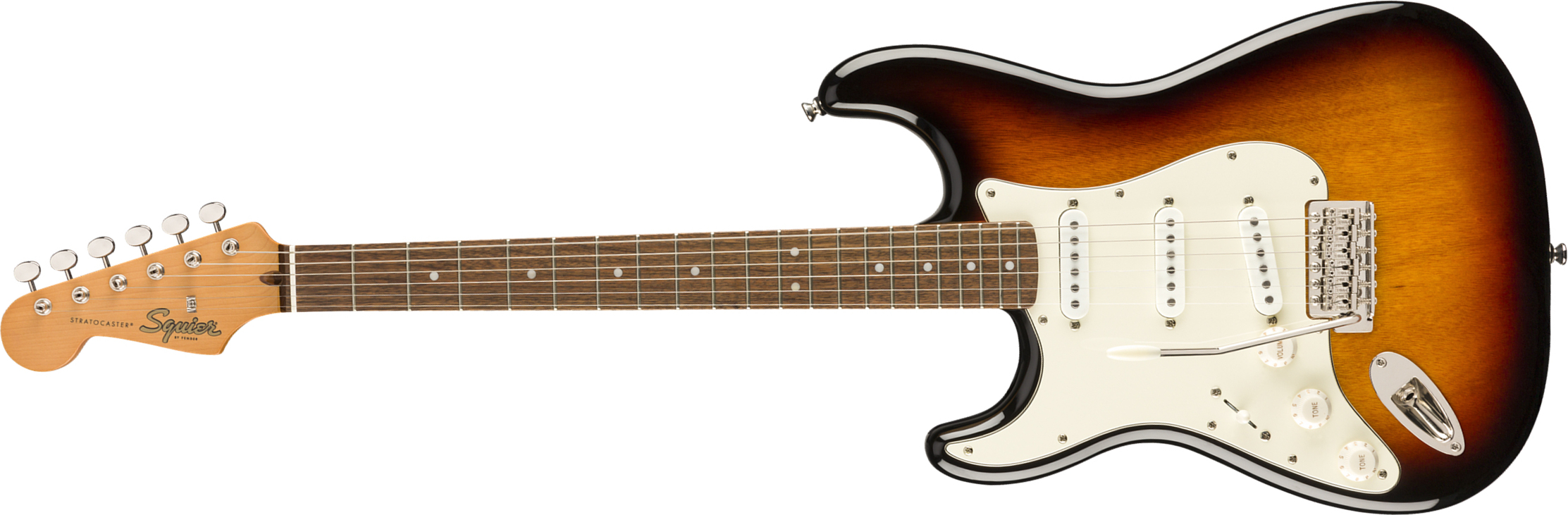 Squier Strat '60s Lh Gaucher Classic Vibe 2019 Lau - 3-color Sunburst - Left-handed electric guitar - Main picture