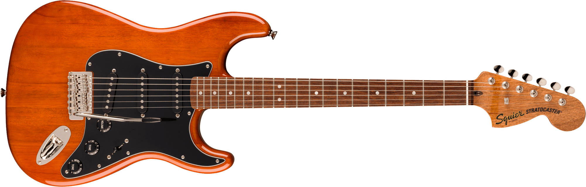Squier Strat 70s Classic Vibe Fsr Ltd 3s Trem Lau - Mocha - Str shape electric guitar - Main picture