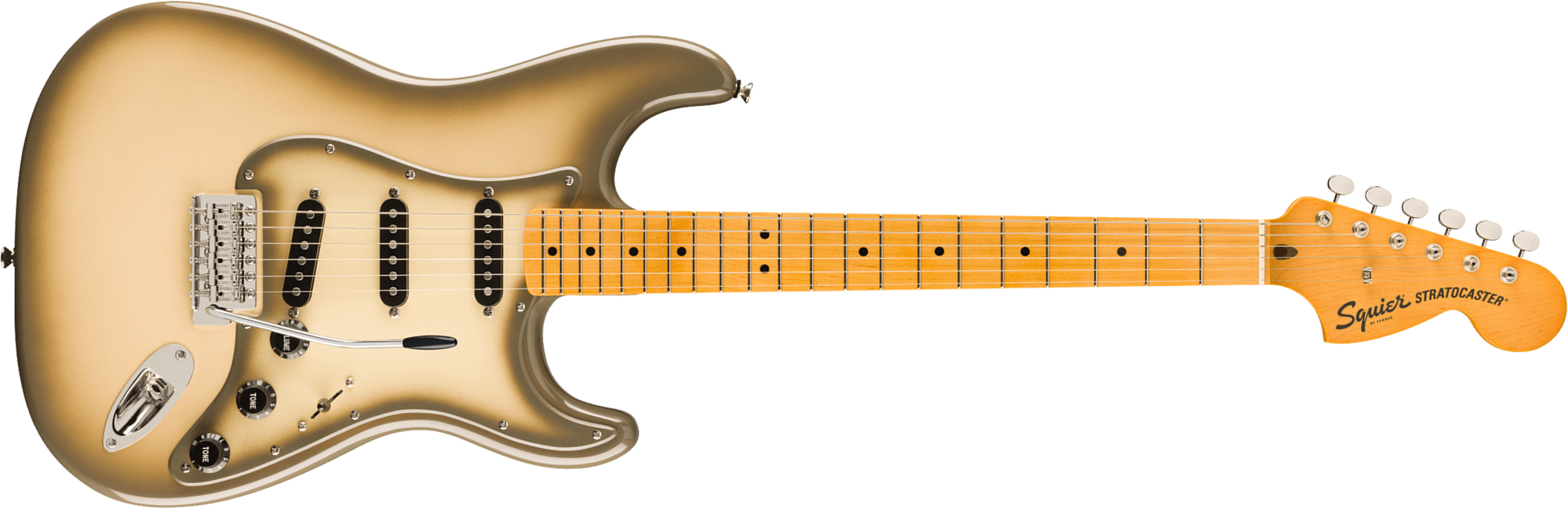 Squier Strat 70s Classic Vibe Fsr Ltd 3s Trem Mn - Antigua - Str shape electric guitar - Main picture