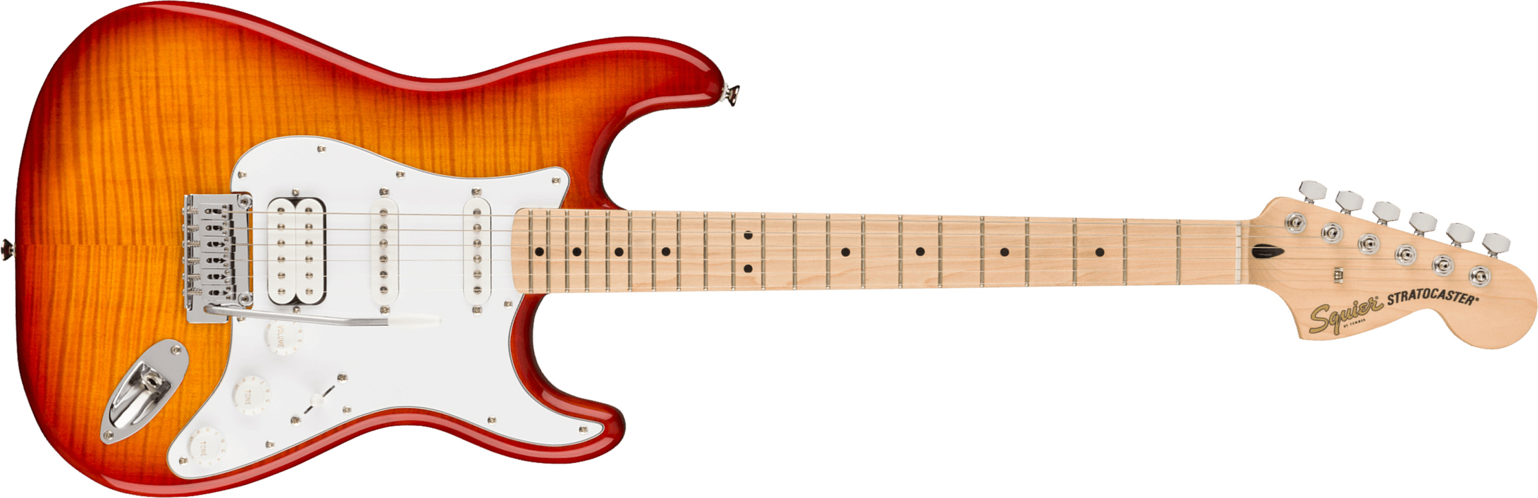 Squier Strat Affinity 2021 Fmt Hss Trem Mn - Sienna Sunburst - Str shape electric guitar - Main picture