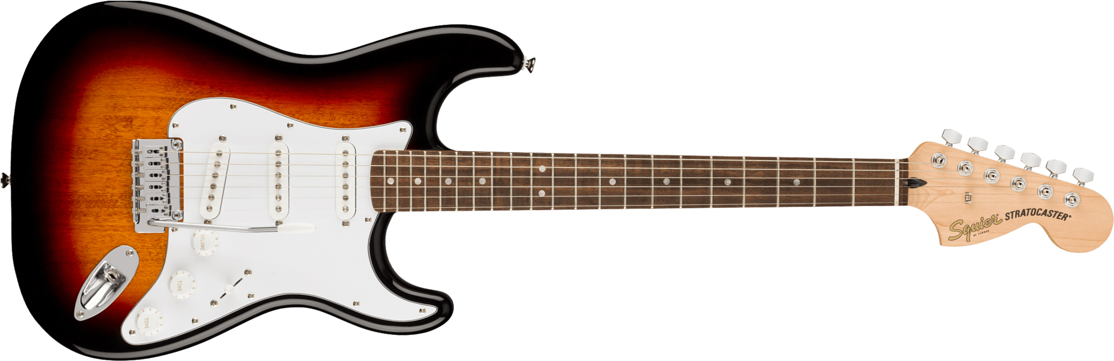 Squier Strat Affinity 2021 Sss Trem Lau - 3-color Sunburst - Str shape electric guitar - Main picture