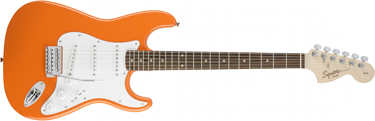 Squier Strat Affinity Series 3s Lau - Competition Orange - Str shape electric guitar - Main picture