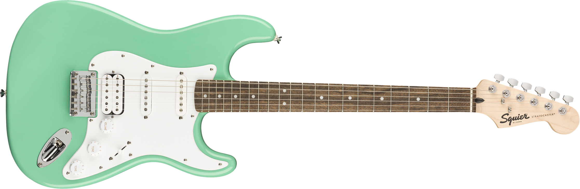 Squier Strat Bullet Fsr Ltd Hss Ht Lau - Sea Foam Green - Str shape electric guitar - Main picture