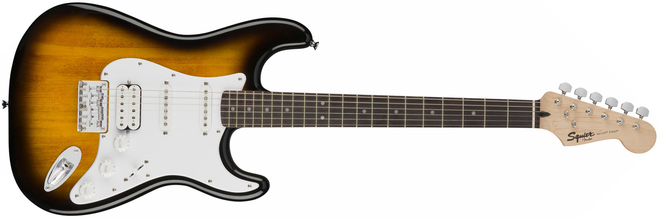 Squier Strat Bullet Ht Hss Rw - Brown Sunburst - Str shape electric guitar - Main picture