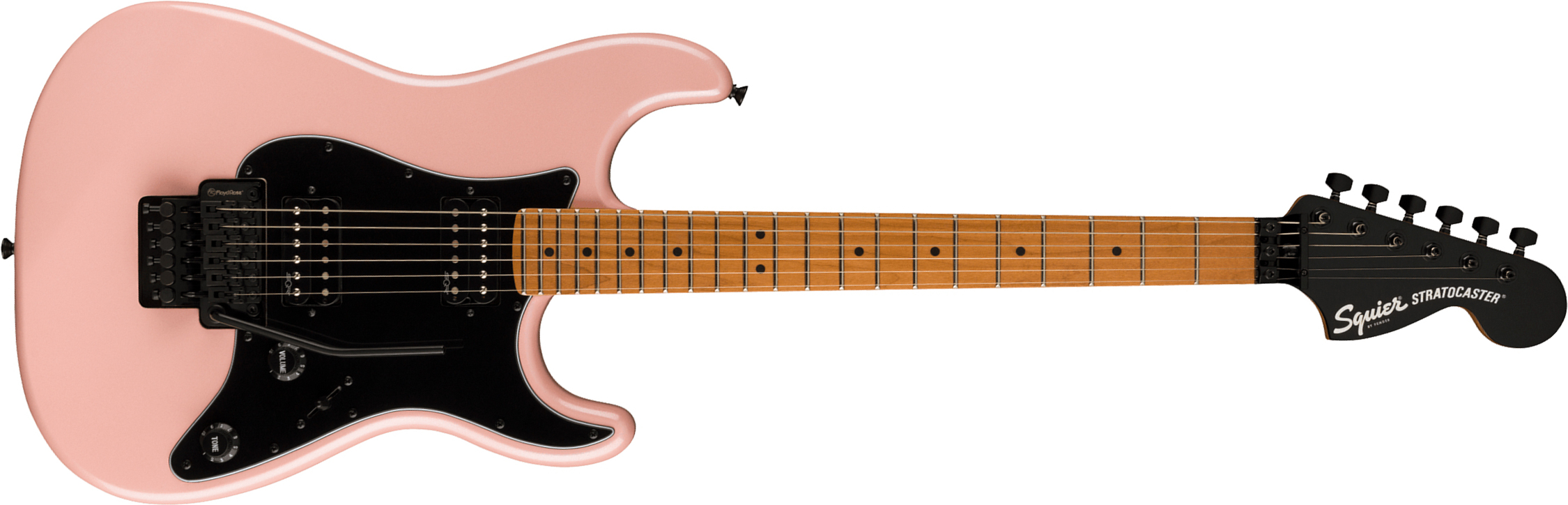 Squier Strat Contemporary Hh Fr Mn - Shell Pink Pearl - Str shape electric guitar - Main picture