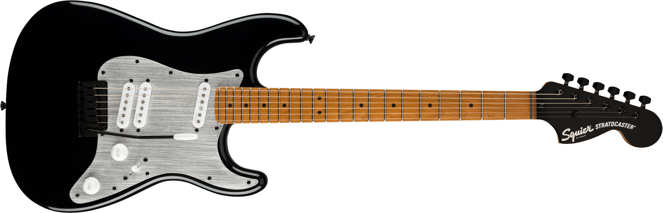 Squier Strat Contemporary Special Sss Trem Mn - Black - Str shape electric guitar - Main picture