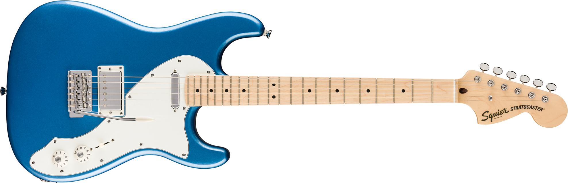 Squier Strat Deluxe Paranormal Hs Trem Mn - Lake Placid Blue - Str shape electric guitar - Main picture
