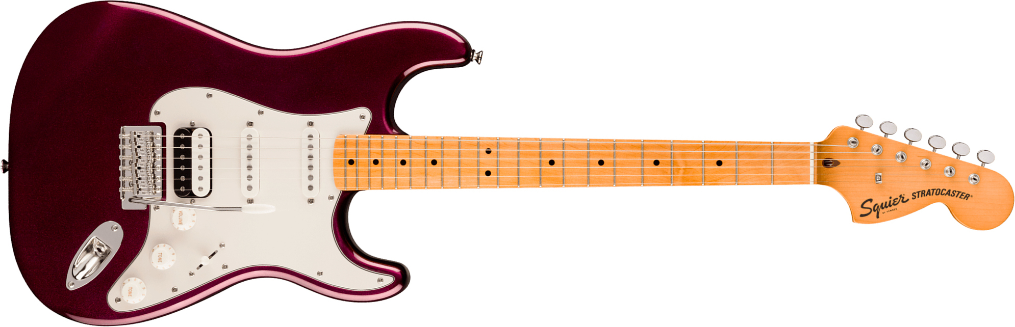 Squier Strat Hss 70s Classic Vibe Fsr Ltd Trem Mn - Oxblood - Str shape electric guitar - Main picture