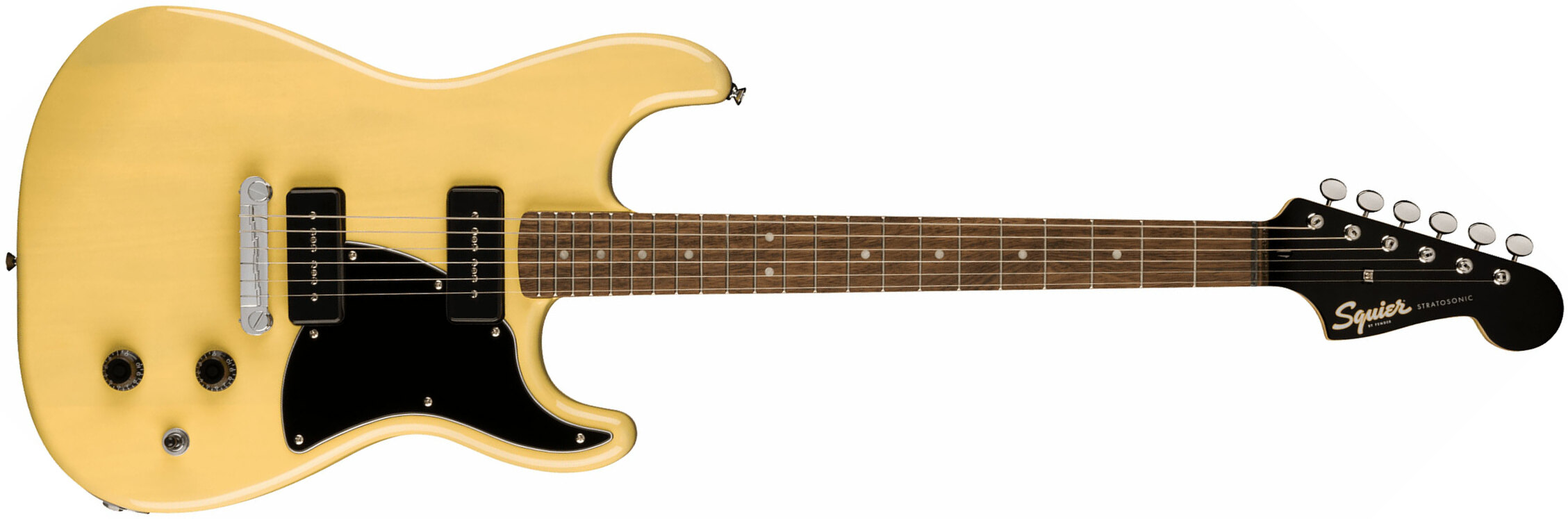 Squier Strat-o-sonic Paranormal 2s P90 Ht Lau - Vintage Blonde - Str shape electric guitar - Main picture